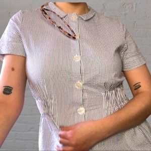 Flattering seersucker dress from London!